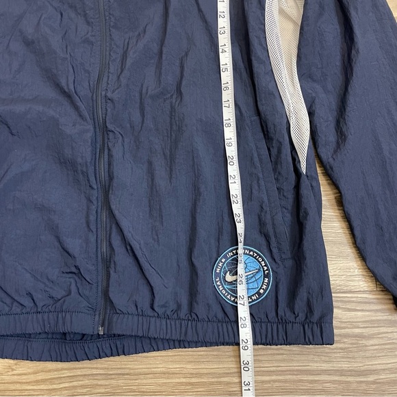 Nike Repel Heritage Blue Packable Hood Full Zip Windbreaker Track Jacket - Picture 10 of 15